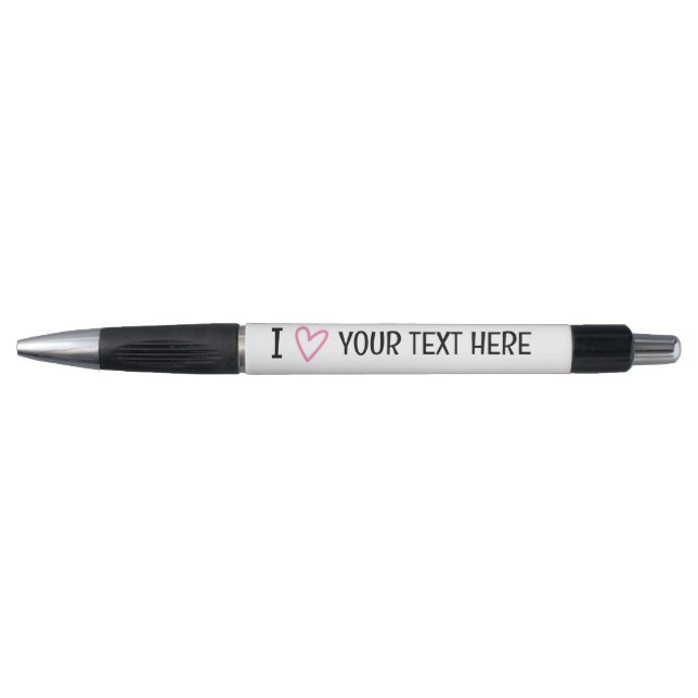 Stylo J'adore ajouter votre propre texte Modèle personna (Devant)