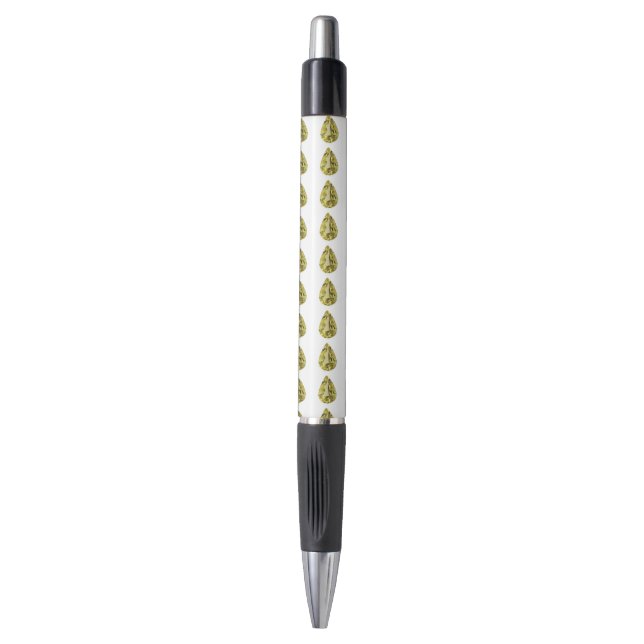 Stylo jaune cirtine (Devant (Vertical))