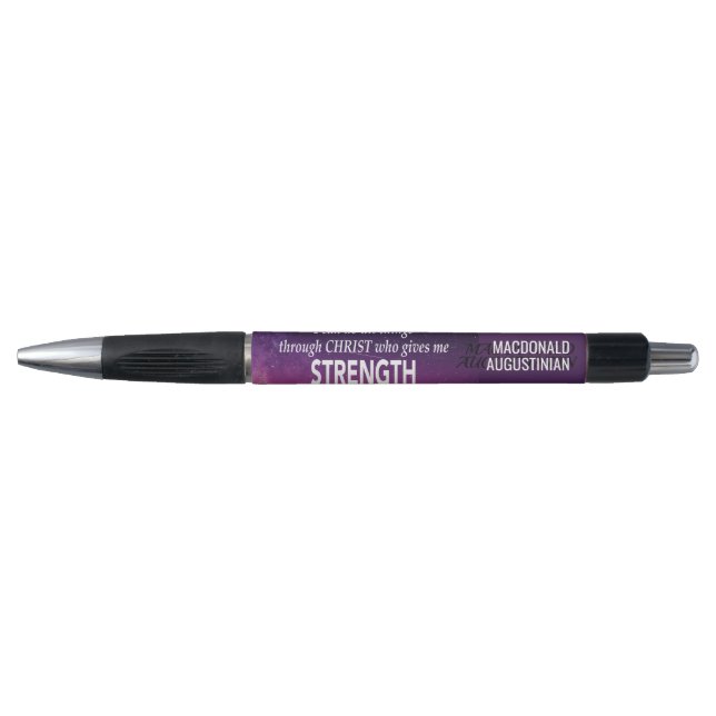 Stylo JE PEUX FAIRE TOUTES LES CHOSES Chrétien personnal (Devant)