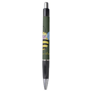 Stylo Jolie Abeille Aquarelle Avec Un Bon Sourire