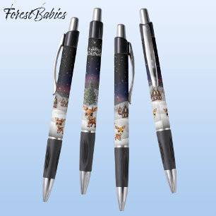 Stylo Joyeux Noël Wildlife Snow Village Cadeau 🦌 🎄 🎉