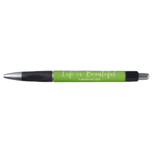 Stylo La vie est belle business Tagline Blog Green