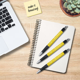 Stylo La Vie Est Belle Entreprise Tagline Blog Jaune