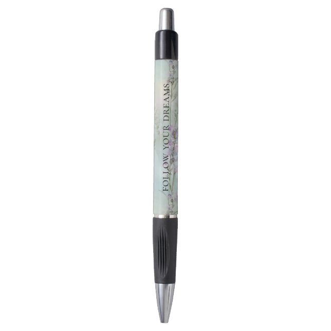 Stylo Lavande romantique violette Florale (Devant (Vertical))