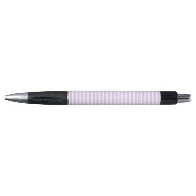 Stylo Lilac purple and white candy stripes (Devant)