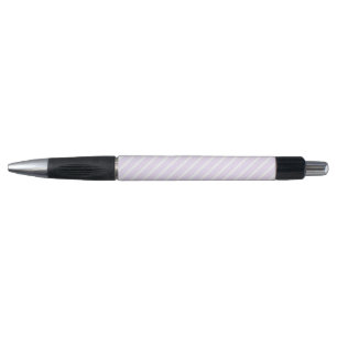 Stylo Lilac violet et blanc cinq bandes motif