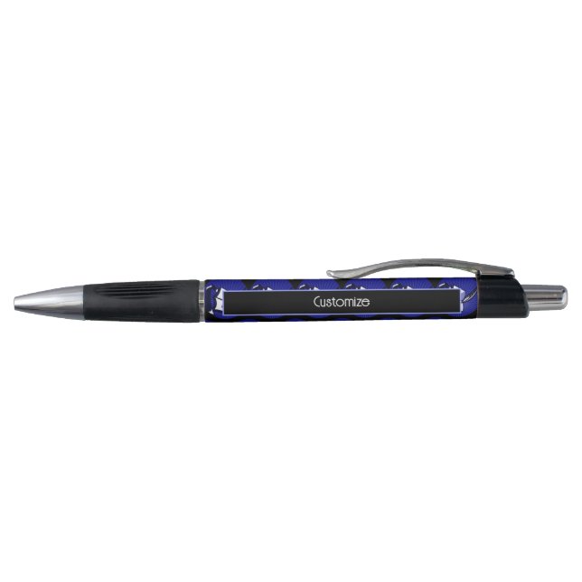 Stylo Livre Bleu et plume promotionnels (Haut)