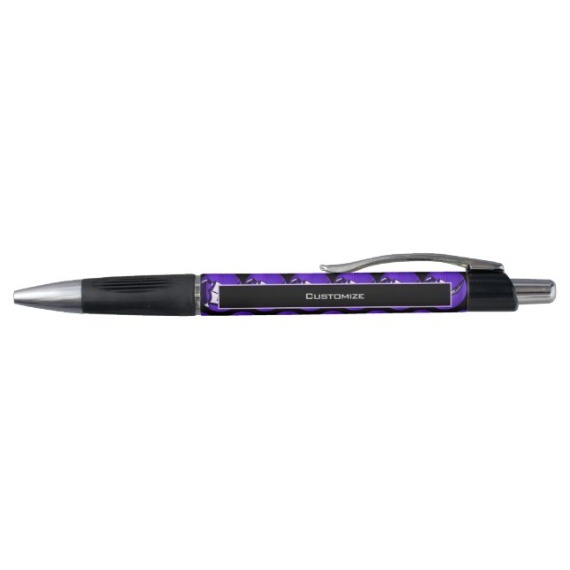 Stylo Livre Violet et plume Promotional (Haut)