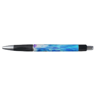 Stylo L'œuvre d'art abstraite de SlipperyJoe colorée nua
