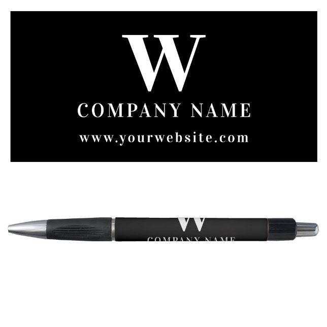 Stylo Logo de l'entreprise professionnelle Monogramme No (Professional Business Logo Monogram Name Website Pen)