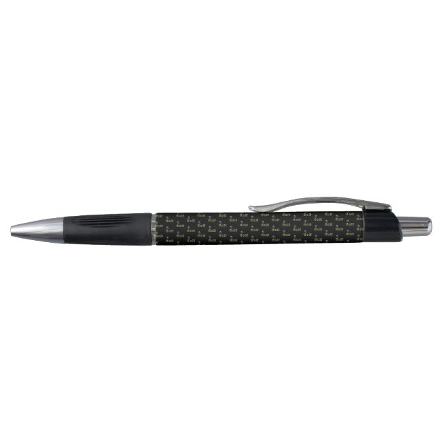 Stylo Logo Du Nom De Golf Avec Clubs De Golf, (Haut)