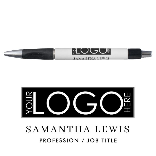 Stylo Logo et texte commerciaux promotionnels modernes (Modern Promotional Business Logo & Text Pen)