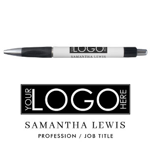 Stylo Logo et texte promotionnels modernes