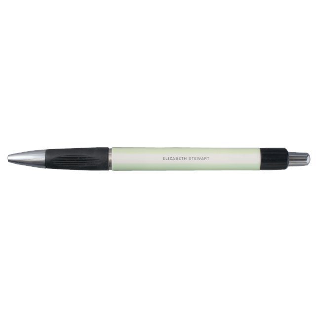 Stylo Lumière Simple Moderne Vert Printemps Nom (Devant)