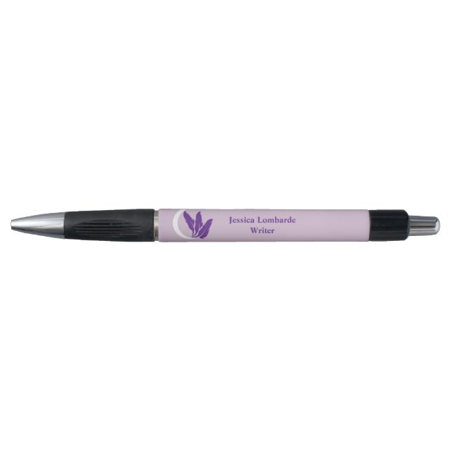 Stylo Macaron violet de l'écrivain (Devant)