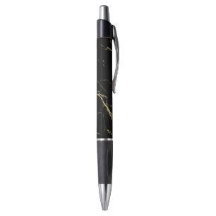 Stylo Marbre noir et or