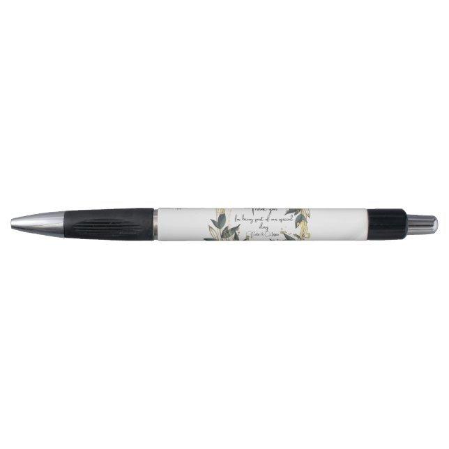 Stylo Mariage Olive Wreath Livre d'invité personnalisé (Devant)