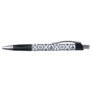 Stylo Maritime En Motif Bleu