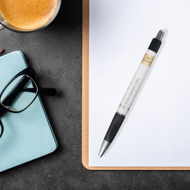 Stylo Marque couleur entreprise logo nom téléphone adres (Créateur téléchargé)