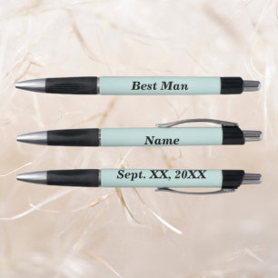 Stylo Meilleur nom d'homme et date de la poignée en caou