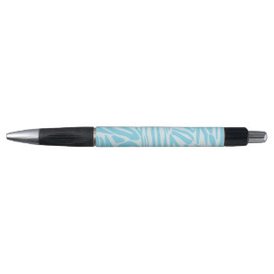 Stylo Modèle Zèbre Bleu