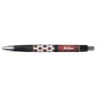 Monogramme rouge foncé coccinelle faux parties sci