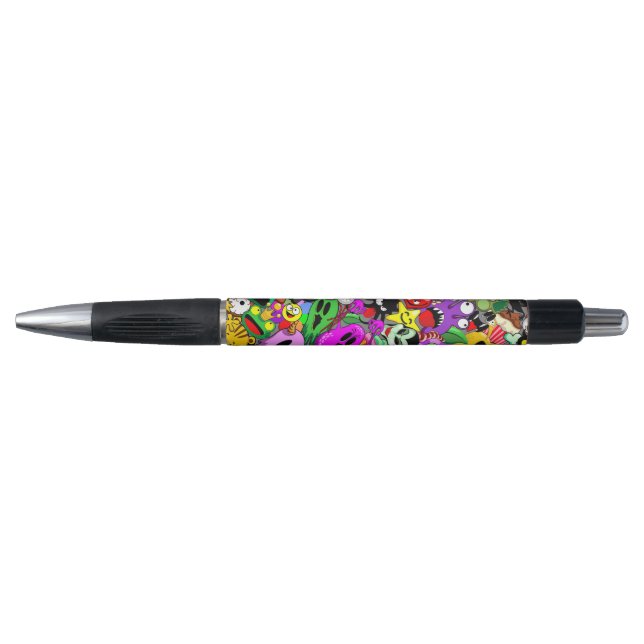 Stylo Monstres caractères mignons Motif d'Halloween (Devant)