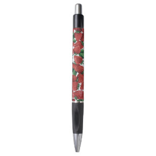 Stylo Motif à fraises et crème
