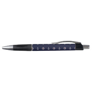 Stylo Motif blanc et bleu rouge d'Ancre