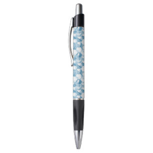 Stylo Motif bleu mou de Canotype d'aquarelle