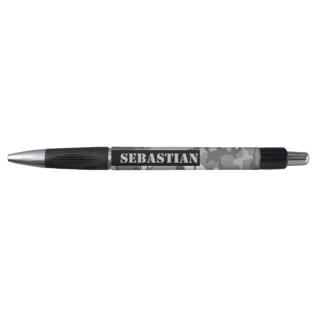 Stylo Motif Camouflé urbain Personnalisé (Devant)