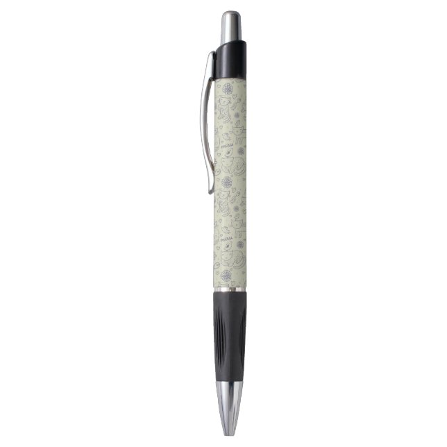 Stylo Motif de bande dessinée avec les chats drôles (Haut (Vertical))