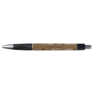 Stylo Motif de camouflage du désert, Votre nom, Personna