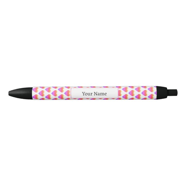 Stylo Motif de coeur Ombre (Devant)