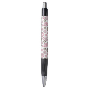 Stylo Motif De Donuts, Donuts Roses, Donuts Blancs