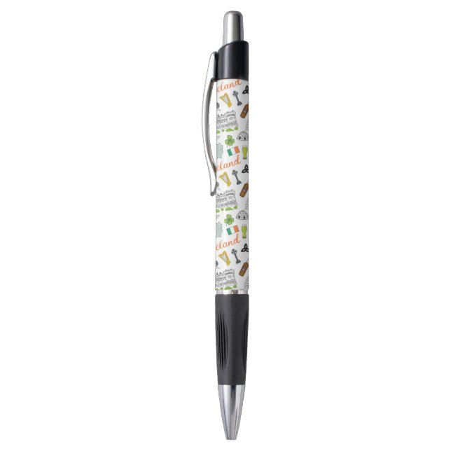 Stylo Motif de griffonnage de croquis de l'Irlande (Haut (Vertical))