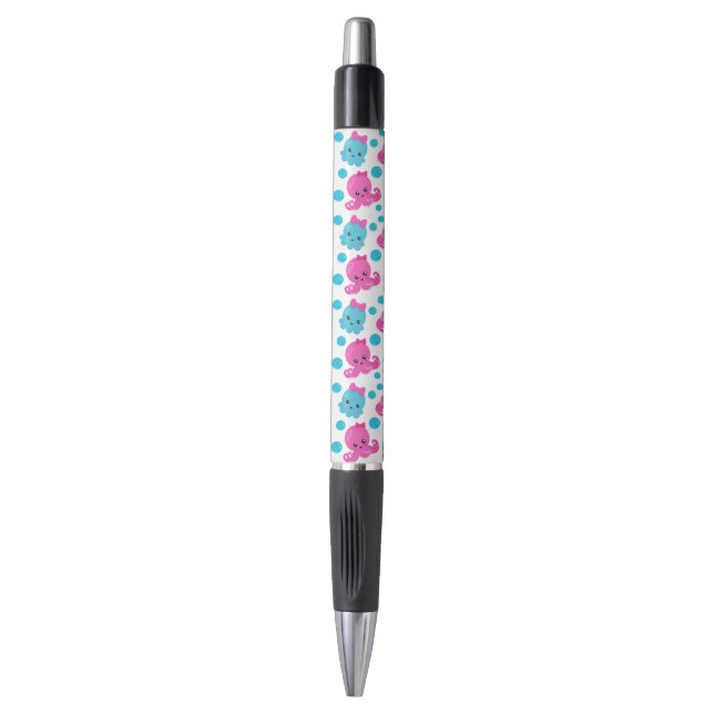 Stylo Motif de poulpe, poulpe mignonne, Animaux de mer (Devant (Vertical))