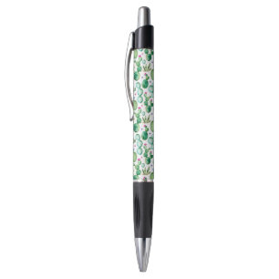 Stylo Motif d'usines de cactus d'aquarelle