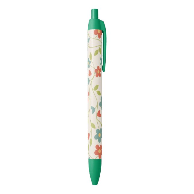 Stylo Motif Fleurs (Bas (Vertical))