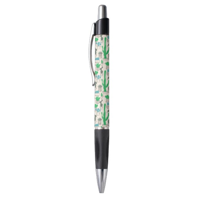 Stylo Motif floral naturel mignon de cactus (Haut (Vertical))