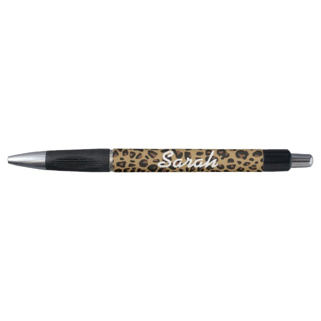 Stylo Motif Jaguar Brown et noir (Devant)