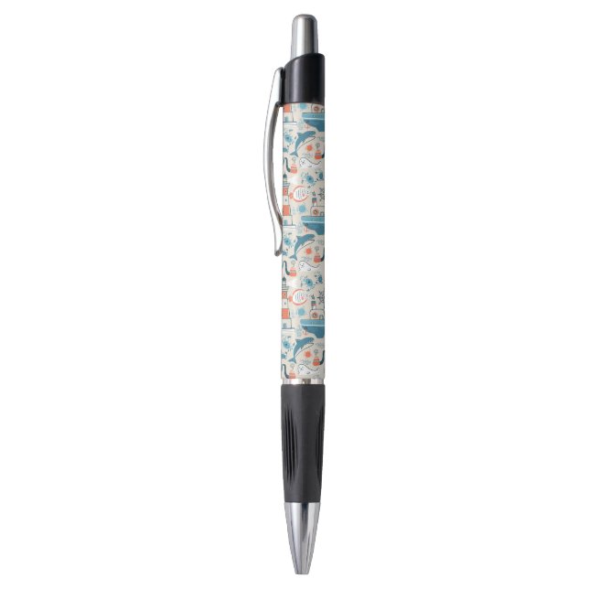 Stylo Motif mignon de griffonnage de la Mer du Nord (Haut (Vertical))