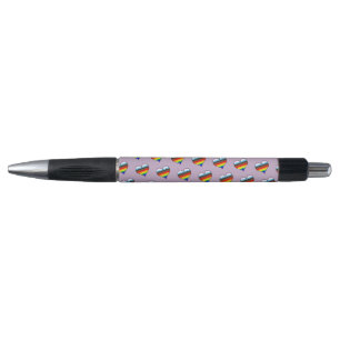 Stylo Motif Rainbow Heart