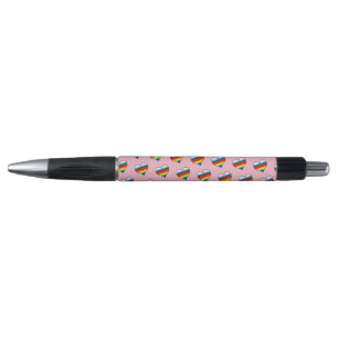Stylo Motif Rainbow Heart