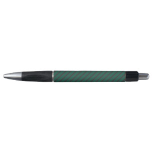 Stylo Motif rayé de la forêt verte et du charbon de bois