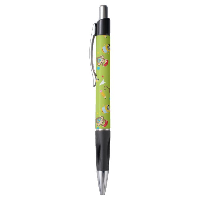 Stylo motif singe du bus scolaire mignon (Haut (Vertical))