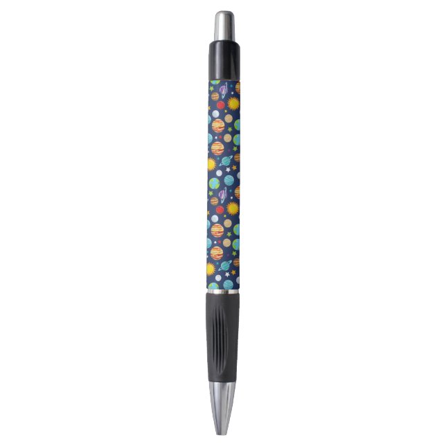 Stylo Motif spatial, Planètes, Étoiles, Cosmos, Galaxie (Devant (Vertical))