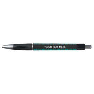 Stylo Motif Tartan plaids - bleu traditionnel vert