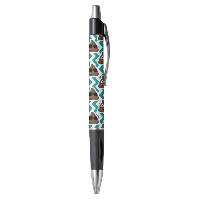 Stylo Motif turquoise d'Emoji de dunette (Bas (Vertical))