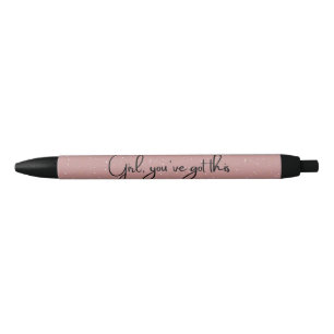Stylo Motivationnel Parties scintillant mûre